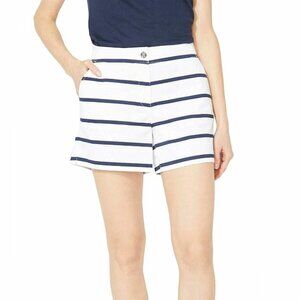 Nautica Women’s Cotton Stretch Twill Shorts Bright White Size 6 NWT